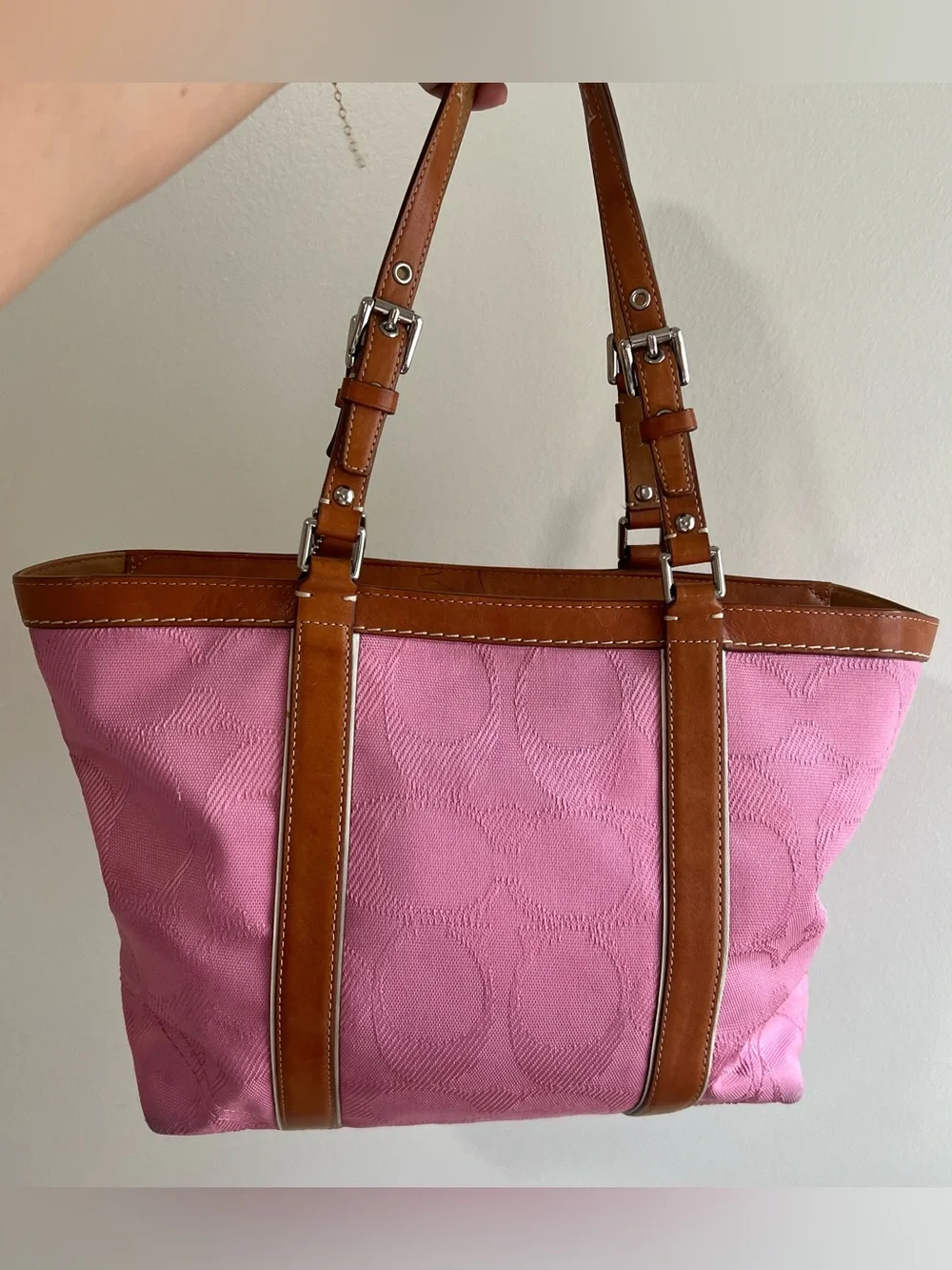 Vintage Coach Signature Gallery Tote Bag